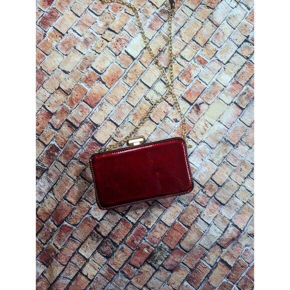 Red Goth Clutch Rhinestone Purse - Picture 2 of 5